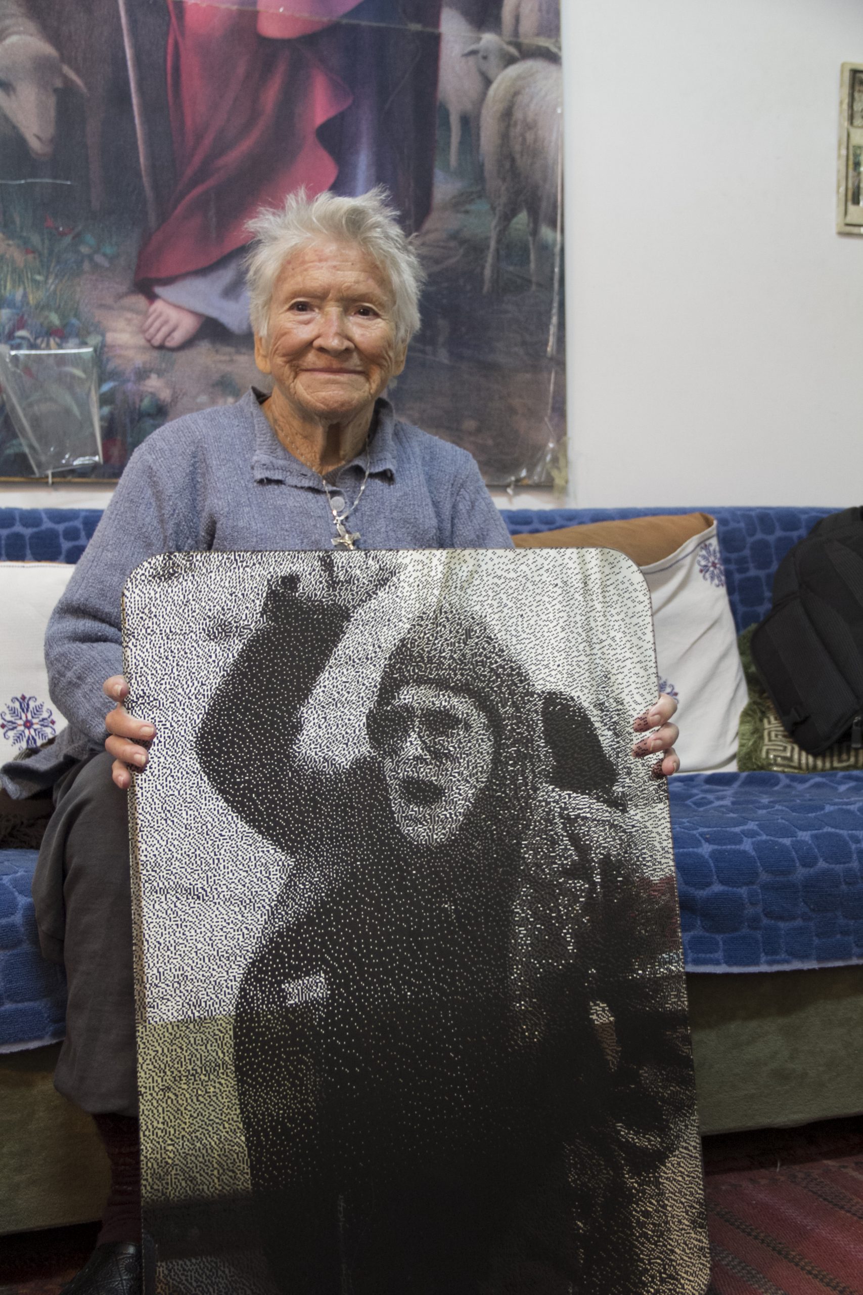 Digital Print on mirrors : Mirroring the first Inifada, resistance and dignity. Homage to Palestinian women - Rana Bishara, 2019